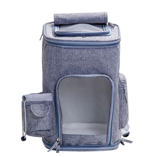 Two Tone Fabric Pet Backpack